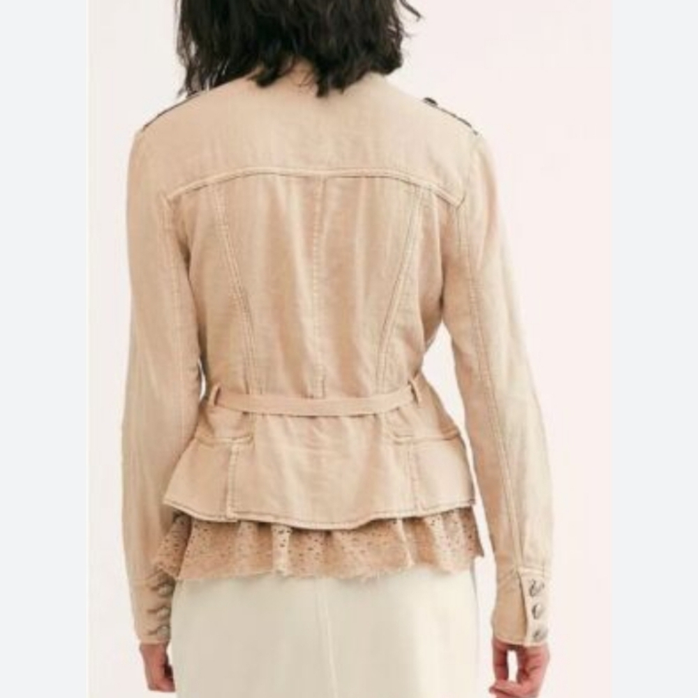 FREE PEOPLE Emilia Jacket Khaki Mimosa Color. Size SP - Picture 4 of 16